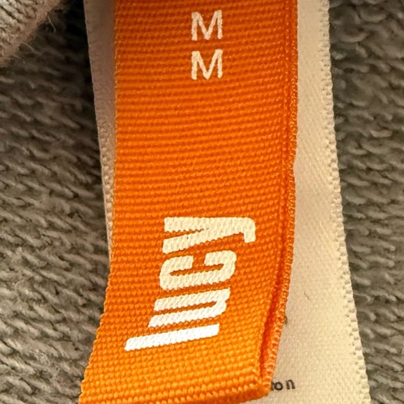 Lucy Grey Sweatshirt with Kangaroo Pocket and Pink Zipper at the Neck in Size M - Picture 8 of 8